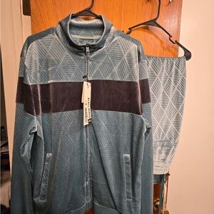 Rebel Minds Blue Geometric Track Suit